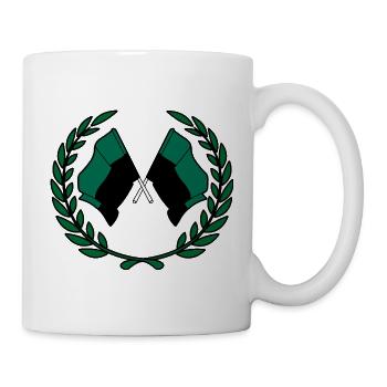Texel Laurel Flags – Island Pride - Tasse - Weiß - Rechts