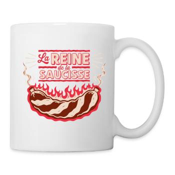 Reine de la Saucisse - Mug blanc - blanc - Droite