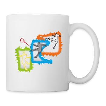 Joueurs de football - Mug blanc - blanc - Droite