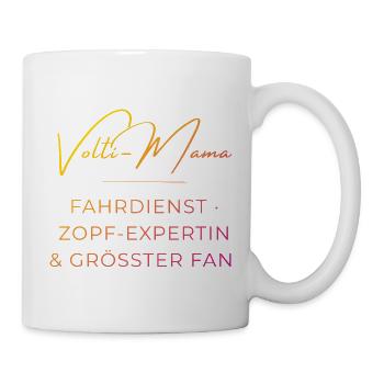 Volti-Mama: Lustiger Voltigier Spruch für Mütter - Tasse - Weiß - Rechts