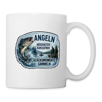 Angeln – Abschalten und Durchatmen - Tasse - Weiß - Rechts