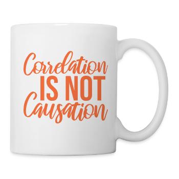 Correlation Is Not Causation Nerd Science - Mug - white - Right