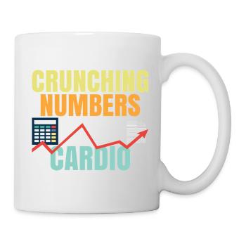 Counting Numbers Is My Cardio Crunching Numbers - Mug - white - Right