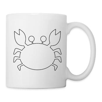 Crab Outline - Mug - white - Right