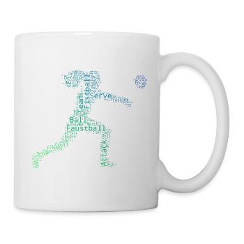 Ballsport Geschenkidee für eine Faustballspielerin - Tasse - Weiß - Rechts