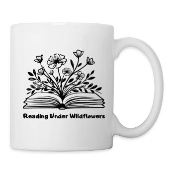 Reading Under Wildflowers - Mug - white - Right