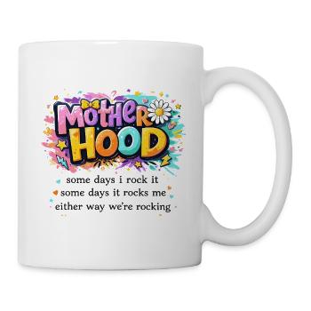 Maternité Rétro Groovy – La Vie de Maman Rock - Mug blanc - blanc - Droite