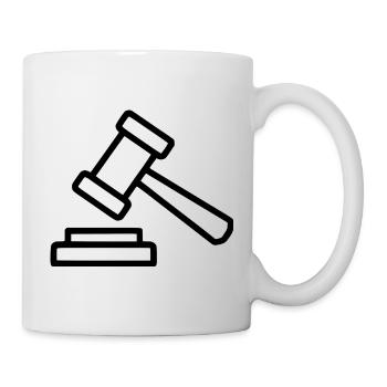 Avocat Droit Droit Avocat Balance Droit Judiciaire - Mug blanc - blanc - Droite