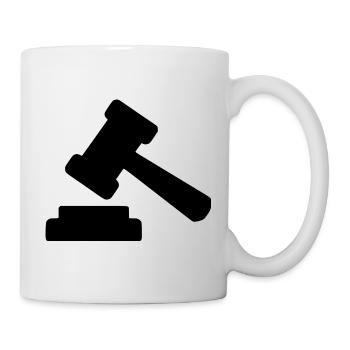 Avocat Droit Droit Avocat Balance Droit Judiciaire - Mug blanc - blanc - Droite