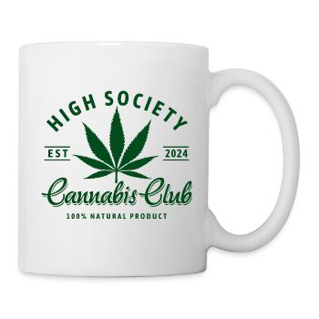 High Society Cannabis Club Logo - Mug blanc - blanc - Droite