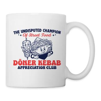 Döner Appreciation Club – Retro Street Food - Tasse - Weiß - Rechts