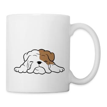 Traumhafter Welpe schläft - Tasse - Weiß - Rechts