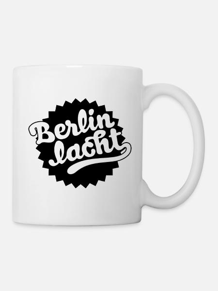 Berlin lacht - Internationale Straßentheater Festi - Tasse - Weiß