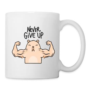 Capybara-Bodybuilder - Tasse - Weiß - Rechts