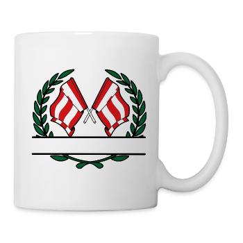Coutume du blason de la victoire d’Eindhoven - Mug blanc - blanc - Droite