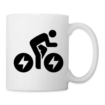 E-bike, e-biker, bike tour - Mug - white - Right