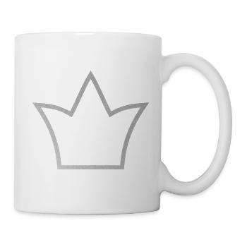 Couronne – symbole de force et de confiance en soi - Mug blanc - blanc - Droite