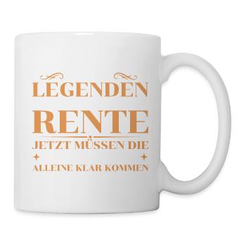 Rente Abschied Kollege Humorvoller Renteneintritt - Tasse - Weiß - Rechts