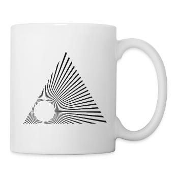 Sunburst Lines Triangle - Mug - white - Right