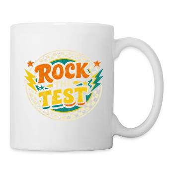 Rock The Test Motivation École | Cadeau Examen Pro - Mug blanc - blanc - Droite