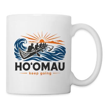 Hoomou, continue - Mug blanc - blanc - Droite