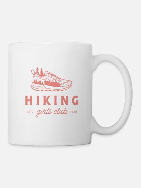 Wander-Mädchenclub-Bergausflug - Tasse - Weiß