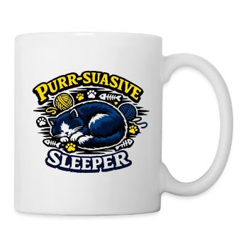 Purr-Suasive Sleeper Cat - Mug - white - Right