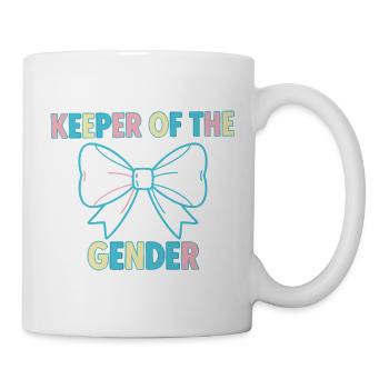Gender Reveal Bewahrer der Gender Baby Shower - Tasse - Weiß - Rechts