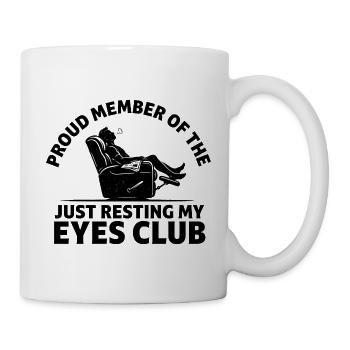Just Resting My Eyes Club - Mug - white - Right