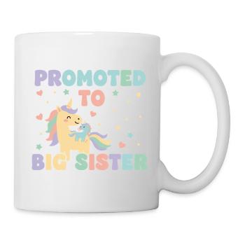 Révélation du sexe Baby Shower Grande Sœur Maman Papa - Mug blanc - blanc - Droite