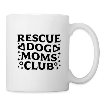 Rescue dog mom - Mug - white - Right