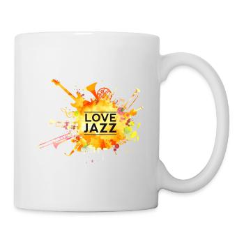 love jazz music concert wind band wind band - Mug - white - Right