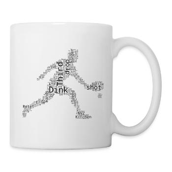 Pickleball scene idea for pickleball player fans - Mug - white - Right
