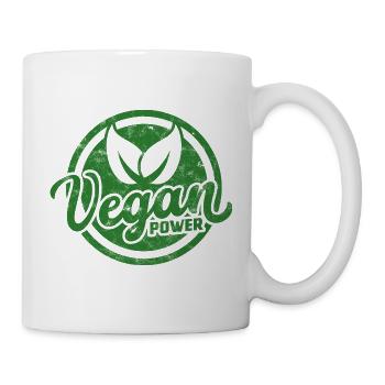 Vegan Power Emblem - Mug - white - Right