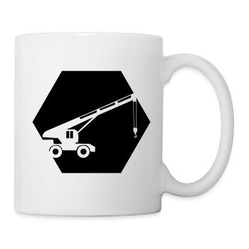 Excavatrice - Mug blanc - blanc - Droite