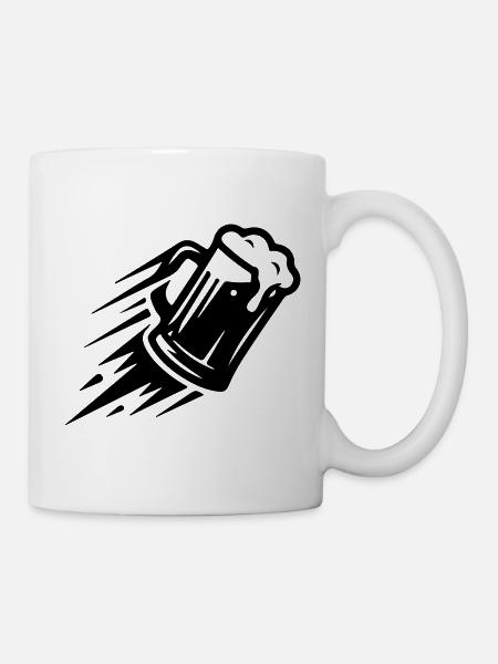 Bierglas Symbol Weizenbier - Tasse - Weiß