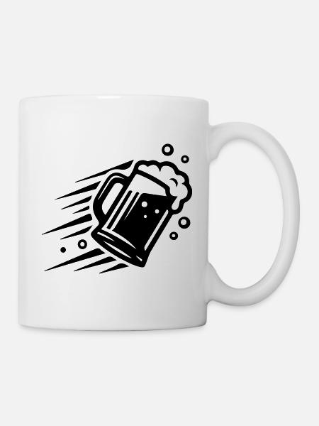 Weizenbier Bierglas Symbol - Tasse - Weiß