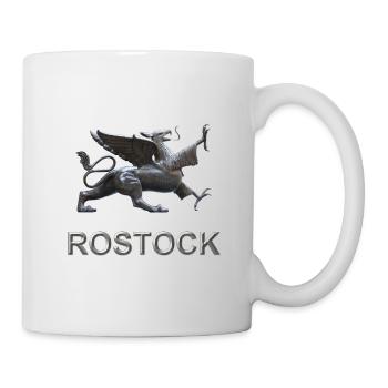 Rostock Flügeldrache Greif - Tasse - Weiß - Rechts