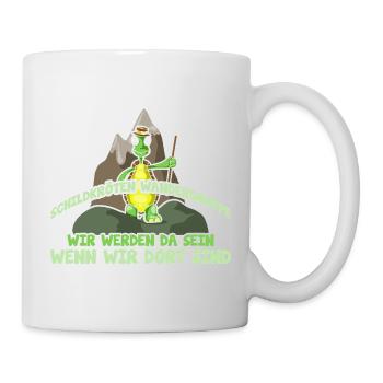 Schildkörten Wandergruppe Wander Bergsteiger - Tasse - Weiß - Rechts