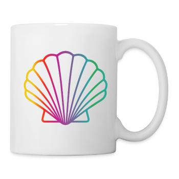 Coquillage Coloré | Motif de l’art maritime - Mug blanc - blanc - Droite