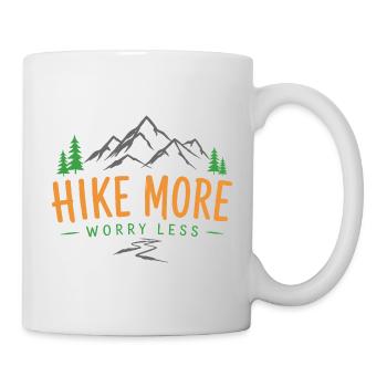 Mountain Hiking Adventure - Hike More. Worry Less - Mug - white - Right