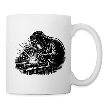 Soudeur Sparks Metal Industry Work Pride - Mug blanc - blanc - Droite