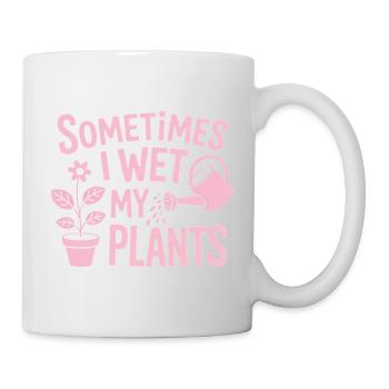 Zimmerpflanzen Sprüche Lustiges Blumen Geschenk - Tasse - Weiß - Rechts