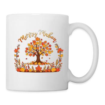 Fröhliches Mabon-Rad des Jahres Herbst-Tagundnachtgleiche - Tasse - Weiß - Rechts