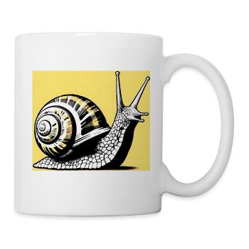 Escargot - Mug blanc - blanc - Droite