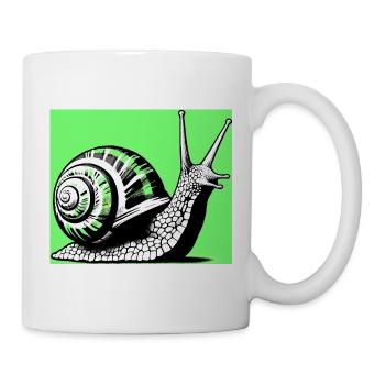 Escargot - Mug blanc - blanc - Droite
