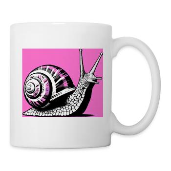 Escargot - Mug blanc - blanc - Droite