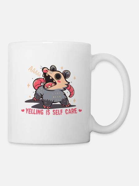 Crier, c’est prendre soin de soi - Mug blanc - blanc