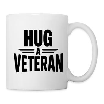 Serrez un vétéran dans vos bras - Mug blanc - blanc - Droite