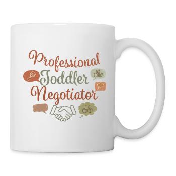 Négociateur professionnel pour tout-petits - Mug blanc - blanc - Droite